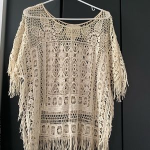 Anthropologie Fringe top